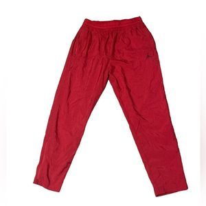Rare NIKE Air Jordan Retro 5 Vault Track Pants Fire Red/Black Men's Size XL